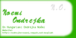noemi ondrejka business card